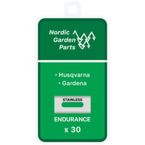 Nordic Garden Parts Endurance stålknive til Husqvarna & Gardena 30 stk.